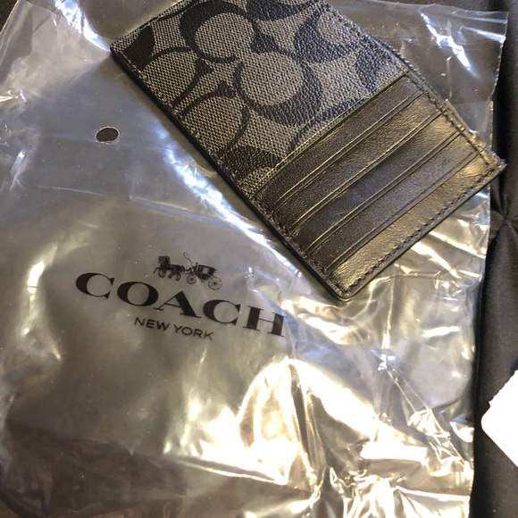 Men’s coach zipper card wallet - Picture 4 of 4